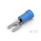 Te Connectivity Fork Terminal, #6 Stud Size, 2 mm², 600 V, Vinyl, PVC Insulated, Blue, Red 52955 - alternate 1